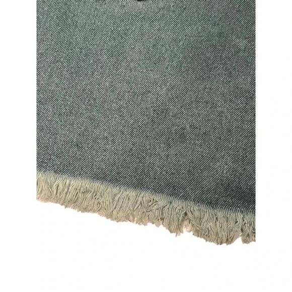 WOMEN’S ORGANIC BLUE DISTRESSED ACID WASH DENIM SHORTS•SIZE 31•NWT• - Picture 8 of 10